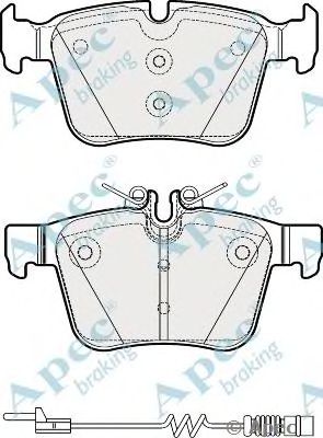 APEC BRAKING pad2031 -  Комплект тормозных колодок, дисковый тормоз